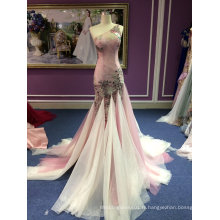 One Shoulder Mermaid 2017 Evening Dress Real Sample